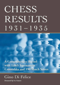 Title: Chess Results, 1931-1935: A Comprehensive Record with 1,065 Tournament Crosstables and 190 Match Scores, Author: Gino Di Felice