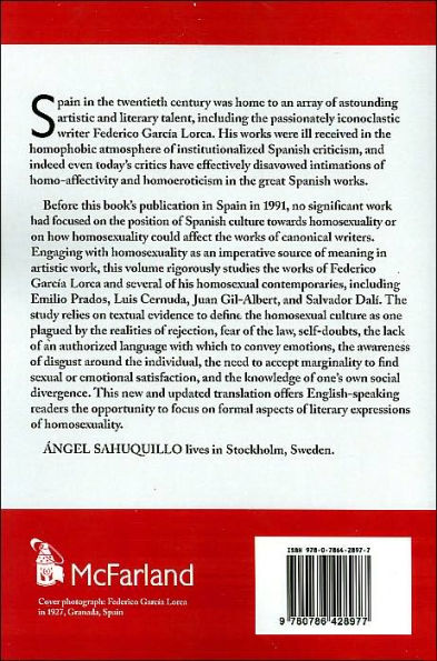 Federico Garcia Lorca and the Culture of Male Homosexuality