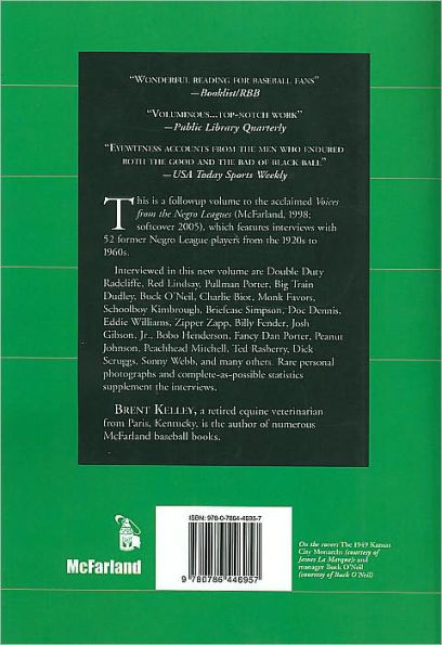 The Negro Leagues Revisited: Conversations with 66 More Baseball Heroes