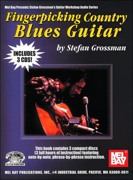 Fingerpicking Country Blues Guitar: Book and 3 CD Set