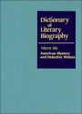 American Mystery and Detective Writers (Dictionary of Literary Biography Series)