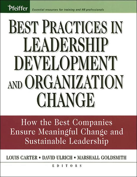 Best Practices in Leadership Development and Organization Change: How the Best Companies Ensure Meaningful Change and Sustainable Leadership / Edition 1