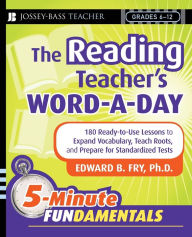 Title: Reading Teacher's Word-a-Day, Author: Edward B. Fry