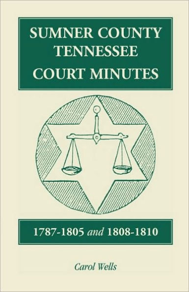 Sumner County, Tennessee Court Minutes, 1787-1805 and 1808-1810