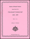 Title: Index of Death Notices Appearing in the Cincinnati Commercial 1858-1899, Author: William Hughes