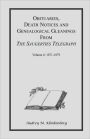 Obituaries, Death Notices & Genealogical Gleanings from the Saugerties Telegraph: Volume 4 1871-1879