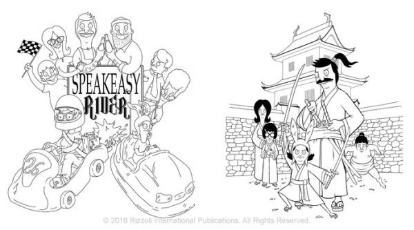 the bobs burgers movie coloring pages printables