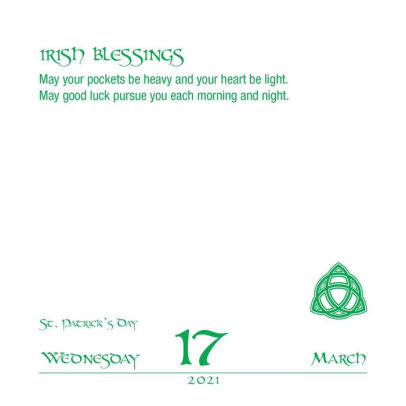 2021 365 Things To Love About Being Irish Day To Day Calendar By Universe Publishing Barnes Noble