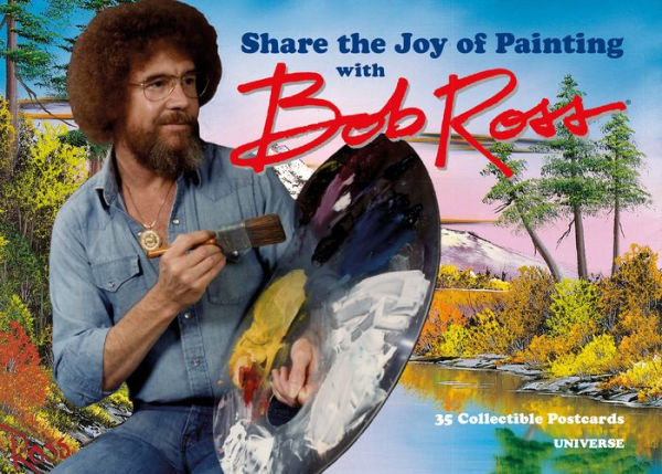 Share The Joy Of Painting With Bob Ross: 32 Postcards By Bob Ross ...