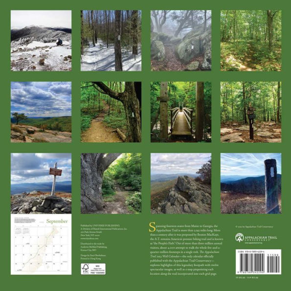 Appalachian Trail 2023 Wall Calendar by Appalachian Trail Conservancy