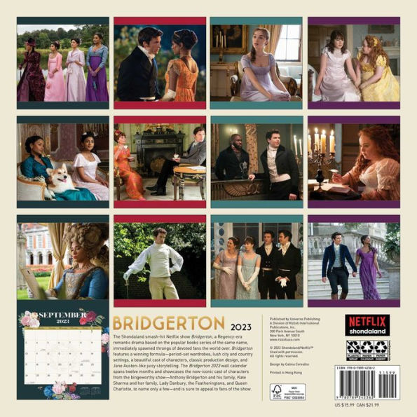 Bridgerton 2023 Wall Calendar by Netflix, Shondaland Barnes & Noble®