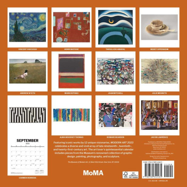 Modern Art 2023 Wall Calendar by The Museum of Modern Art  Barnes & Noble®