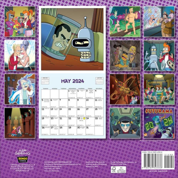 Futurama 2024 Wall Calendar by Matt Groening Barnes & Noble®