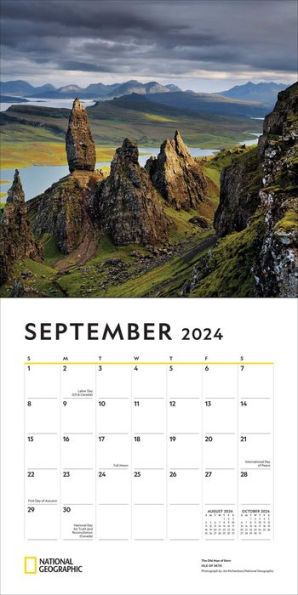 National Geographic: Scotland 2024 Wall Calendar