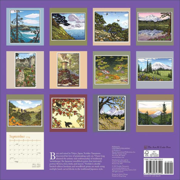 Natural Art 2024 Wall Calendar by Yoshiko Yamamoto Barnes & Noble®