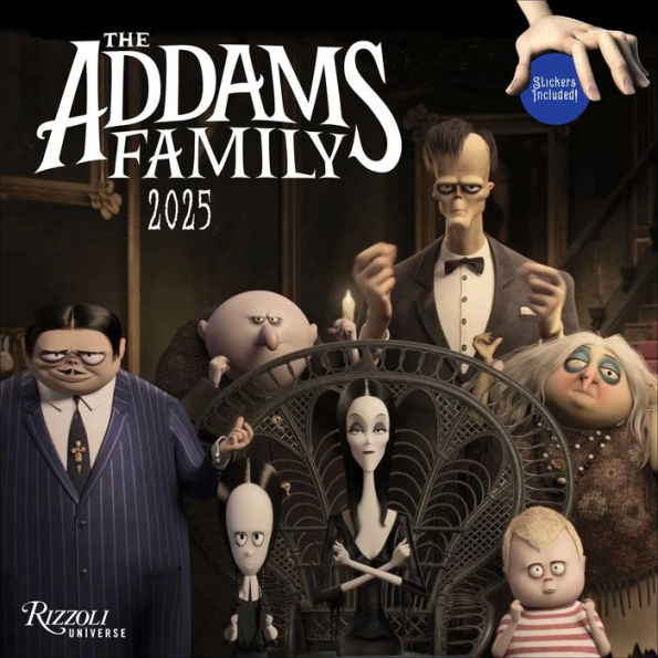 2025 Addams Family Wall Calendar