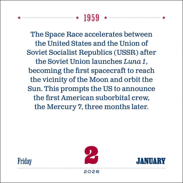 2026 American History Tellers Day-to-Day Calendar