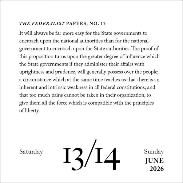 Hamilton 2026 Day-to-Day Calendar: An American Musical