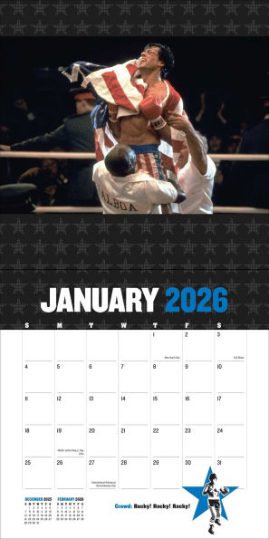 Rocky 2026 Wall Calendar