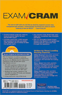 Nclex Rn Practice Questions 2nd Edition Exam Cram Seriespaperback - 