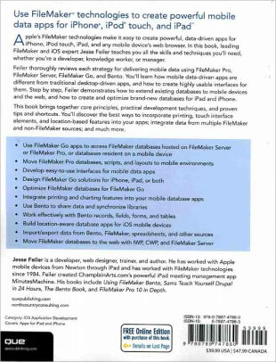 Datadriven IOS Apps For IPad And IPhone With FileMaker Pro, PAPERBACK NEW BOOK