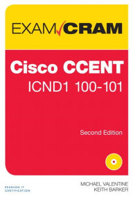 Title: CCENT ICND1 100-101 Exam Cram / Edition 2, Author: Michael Valentine