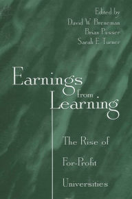 Title: Earnings from Learning: The Rise of For-Profit Universities, Author: David Breneman