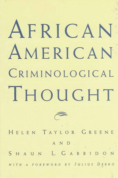 African American Criminological Thought