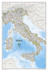 Title: National Geographic: Italy Classic Wall Map - Laminated (23.25 x 34.25 inches), Author: National Geographic Maps