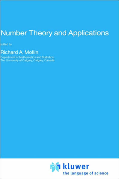 Number Theory and Applications / Edition 1