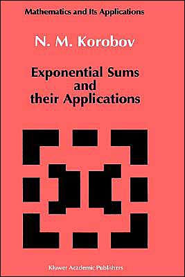 Exponential Sums and their Applications / Edition 1