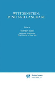 Title: Wittgenstein: Mind and Language, Author: R. Egidi