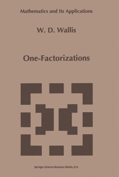 One-Factorizations / Edition 1