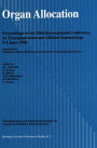 Organ Allocation: Organized by Fondation Marcel Merieux and Universite Claude Bernard - Lyon 1