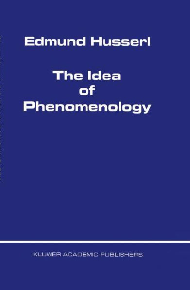 The Idea of Phenomenology / Edition 1