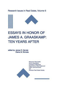 Title: Essays in Honor of James A. Graaskamp: Ten Years After / Edition 1, Author: James R. DeLisle