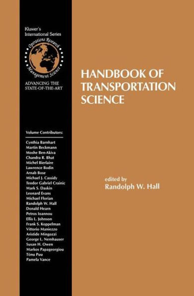 Handbook of Transportation Science / Edition 1