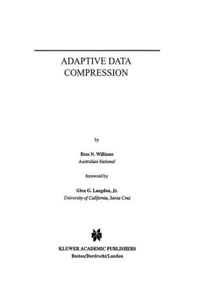 Adaptive Data Compression / Edition 1