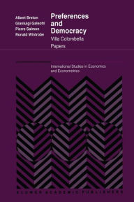 Title: Preferences and Democracy: Villa Colombella Papers / Edition 1, Author: Alb. Breton
