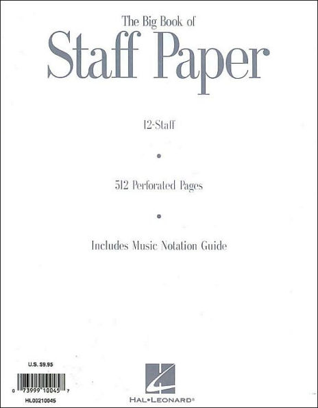 The Big Book of Staff Paper