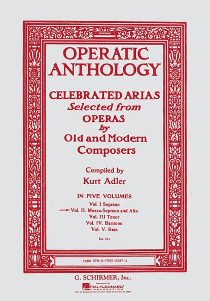 Operatic Anthology - Volume 2: Mezzo-Soprano and Piano