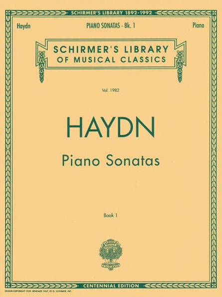 Piano Sonatas - Book 1: Schirmer Library of Classics Volume 1982 Piano Solo