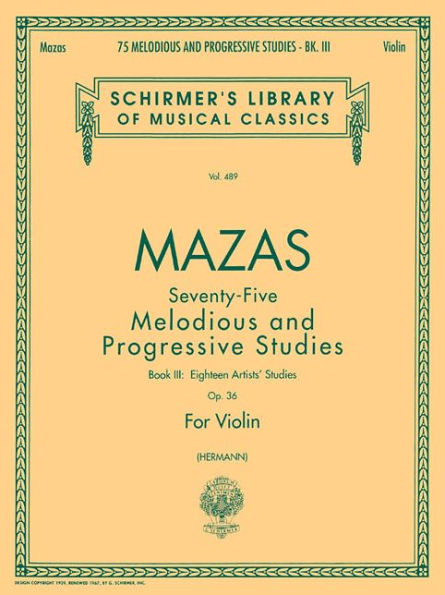75 Melodious and Progressive Studies, Op. 36