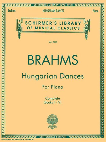 Hungarian Dances: Schirmer Library of Classics Volume 2005 Piano Solo