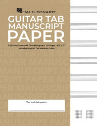 Title: Guitar Tablature Manuscript Paper - Standard, Author: Hal Leonard Corp.