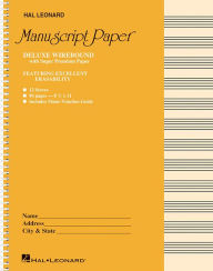 Title: Deluxe Wirebound Super Premium Manuscript Paper (Gold Cover), Author: Hal Leonard Corp.