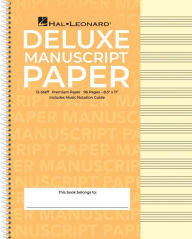 Title: Deluxe Wirebound Super Premium Manuscript Paper (Gold Cover), Author: Hal Leonard Corp.