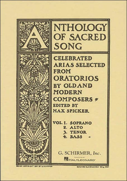 Anthology of Sacred Song - Bass