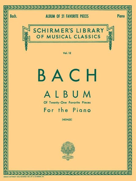 Album (21 Favorite Pieces): Schirmer Library of Classics Volume 12 Piano Solo