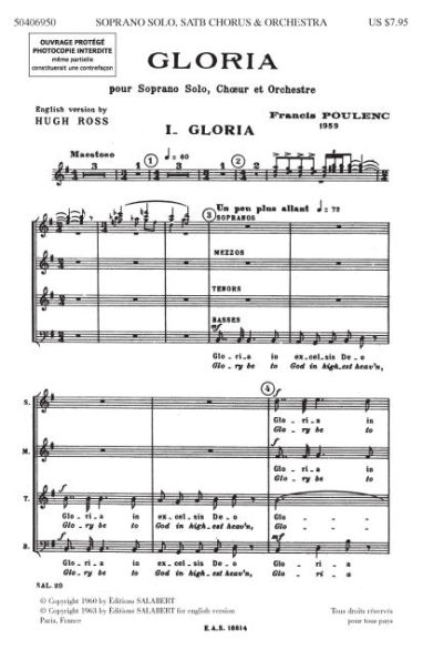 Gloria: SATB